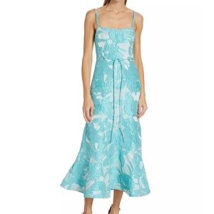 Alexis Delphine Floral-Patterned Midi-Dress